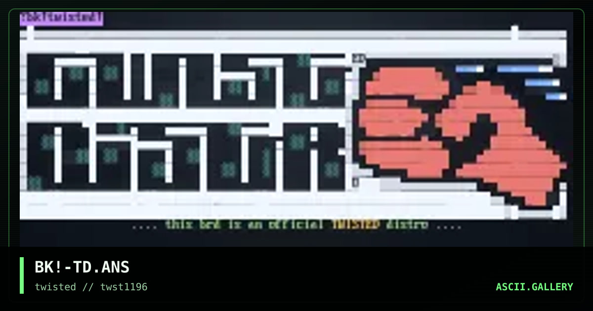for all twst distros, by black majick, 1996