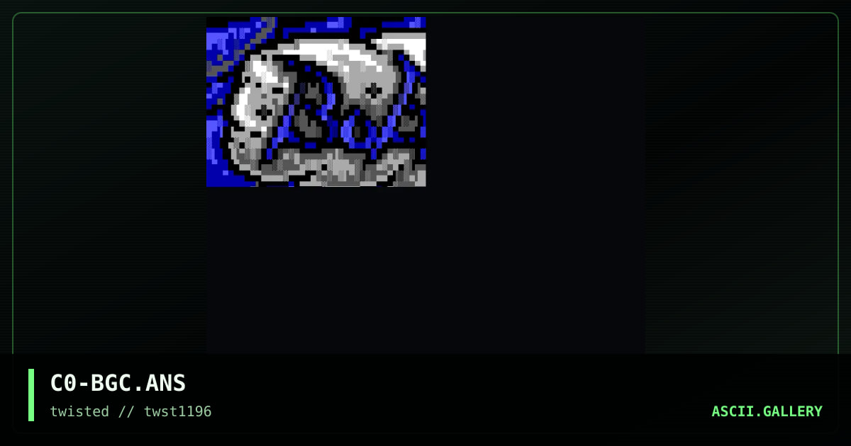 C0-BGC.ANS, by count zero, 1996