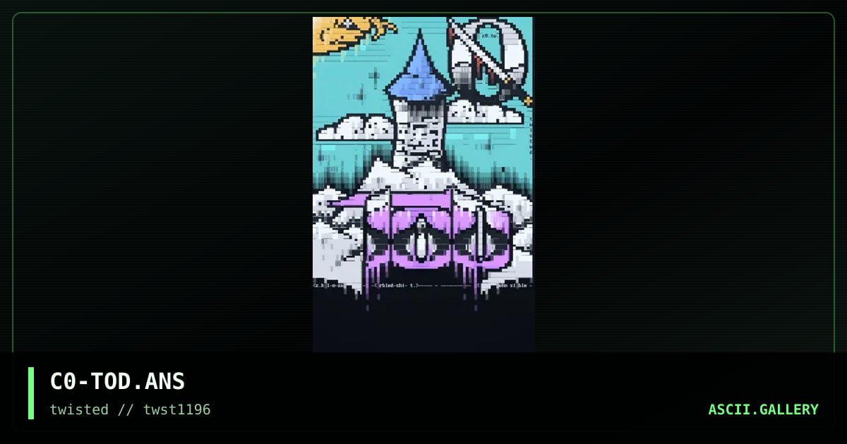 tower of deception, by count zero, 1996