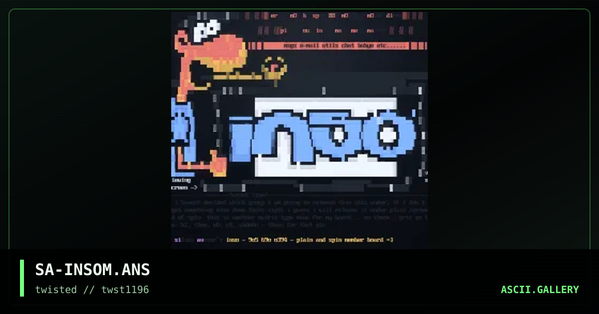 inso² matrix, by silica avatar, 1996