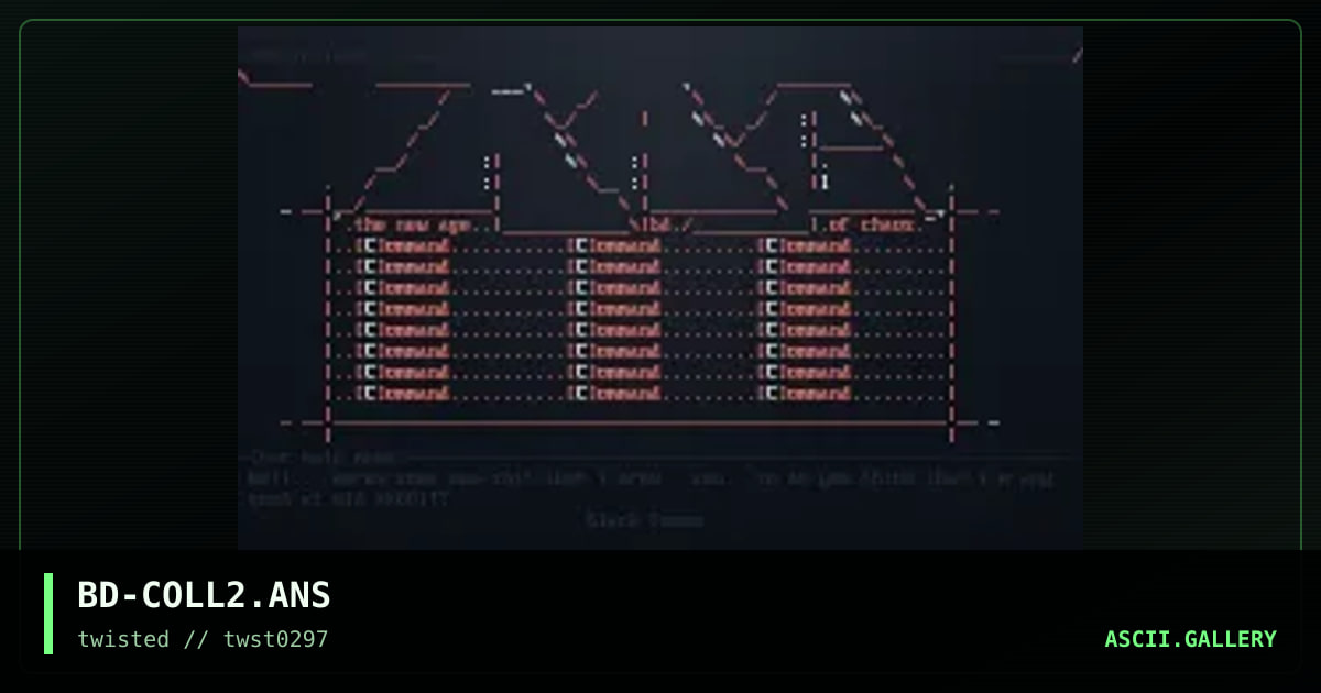 Ascii colly, by black demon, 1997