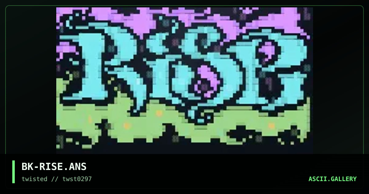 RiSe, by black majick, 1997