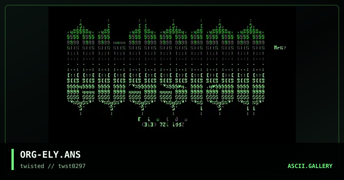 ascii, by organ grinder, 1997