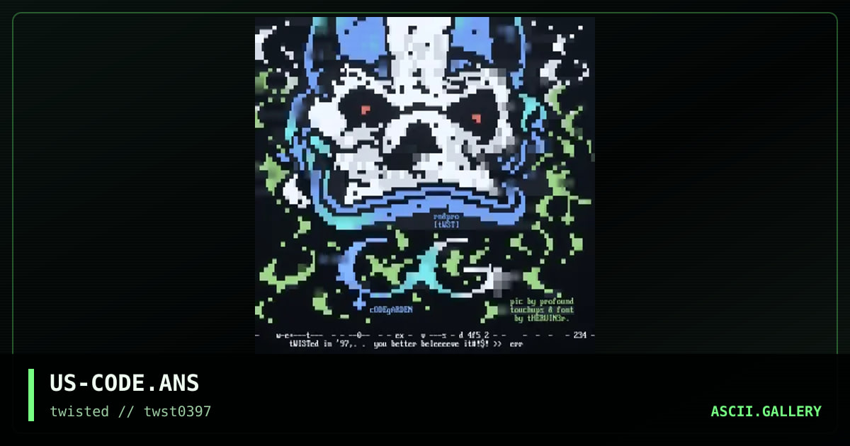 US-CODE.ANS, by the ruiner, profound, 1997