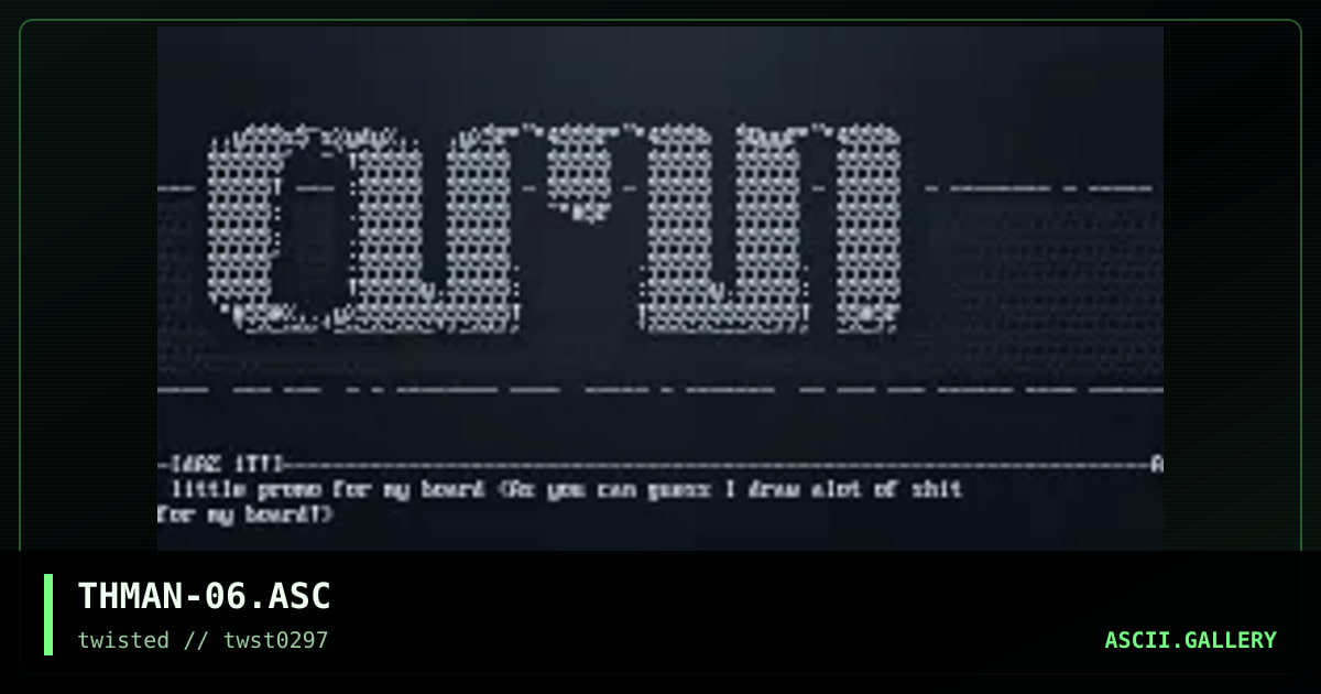 AMN pR0m0, by the man, 1997