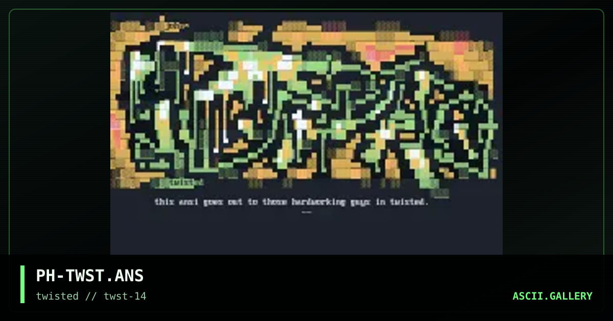 Twisted, by phoman, 1997
