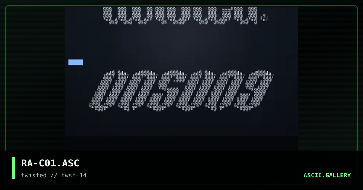Ascii Colly, by relaye, 1997