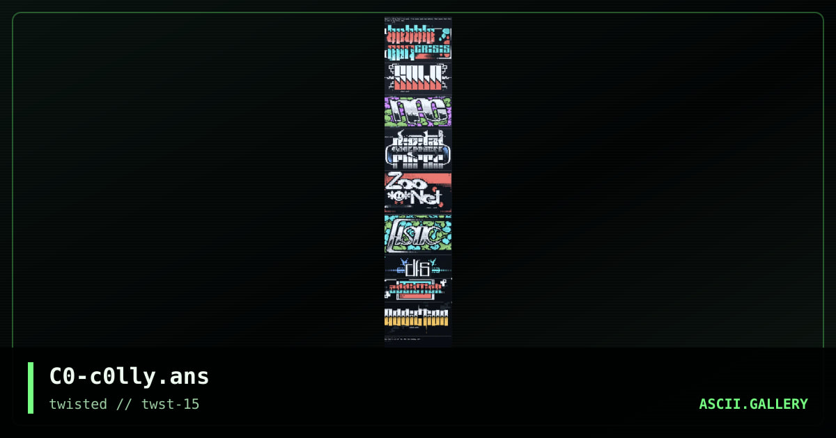 Logo Collection, by count zero, 1997