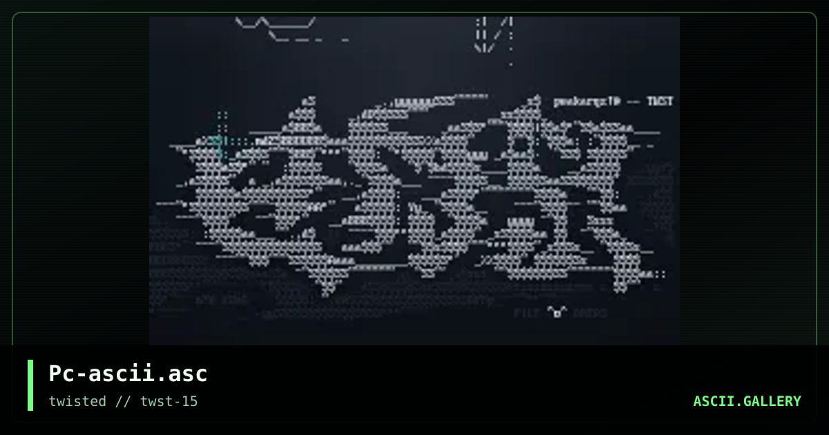 Ascii Colly., by putrid carcass, 1997