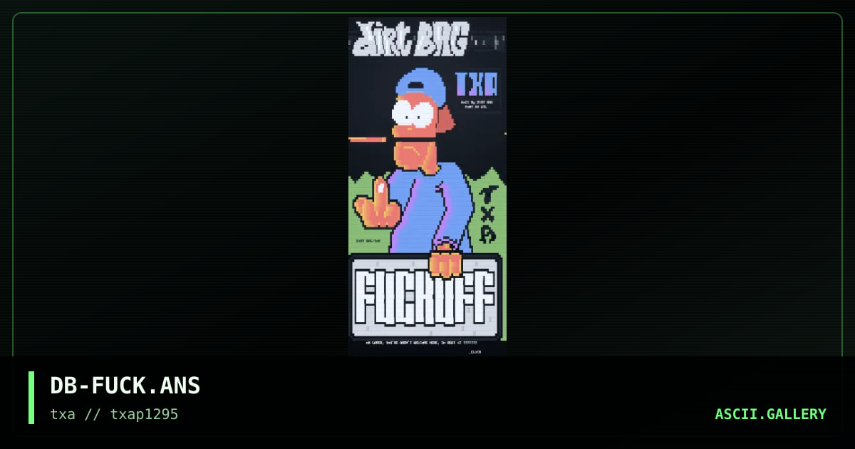 FUCK OFF, by dirt bag, 1995
