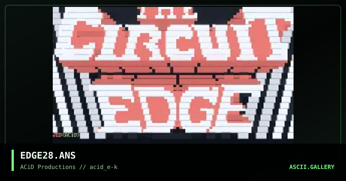 EDGE28.ANS, by jed, 1990