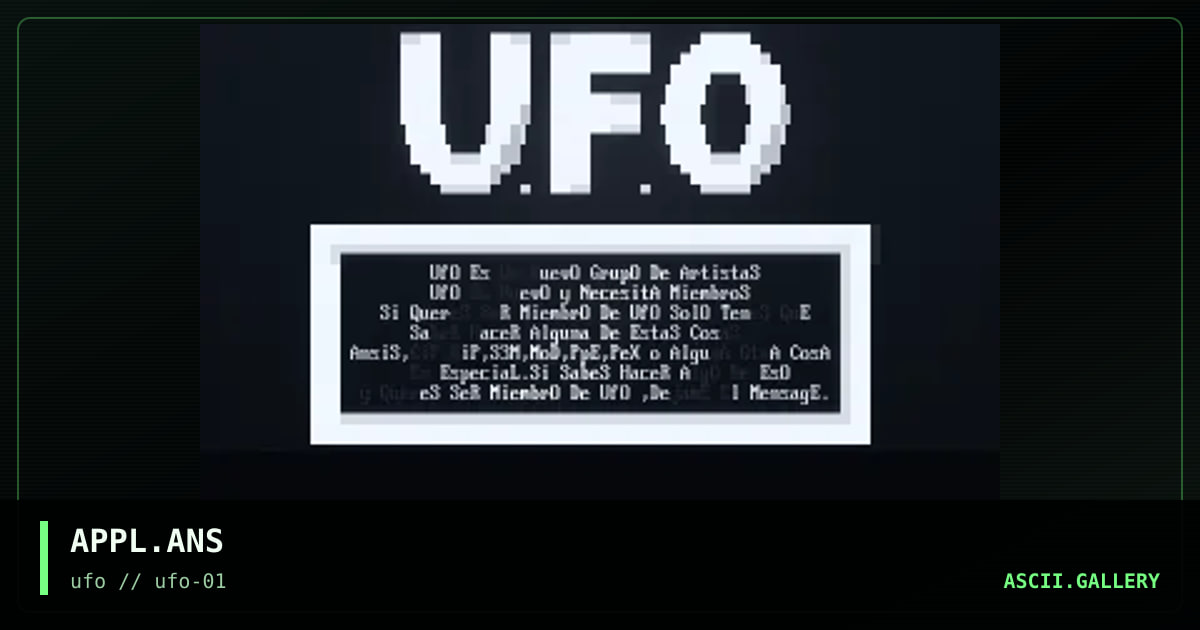 UfO Appl., by untagged, 1996
