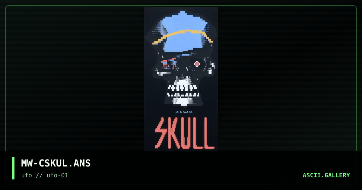 Skull, by moonwalker, 1996