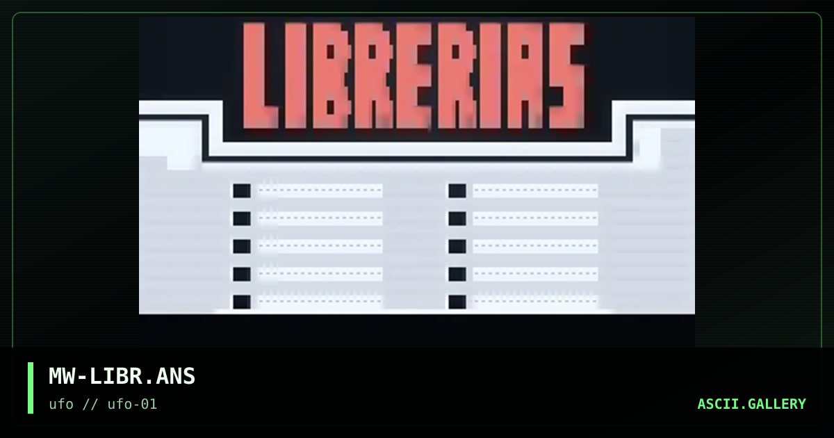 Annie LIBRERIAS MENU, by moonwalker, 1996