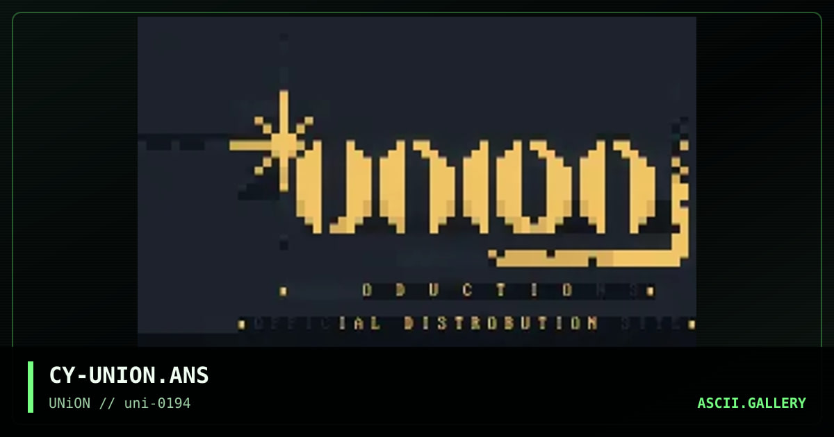 CY-UNION.ANS, by cybernary, 1994