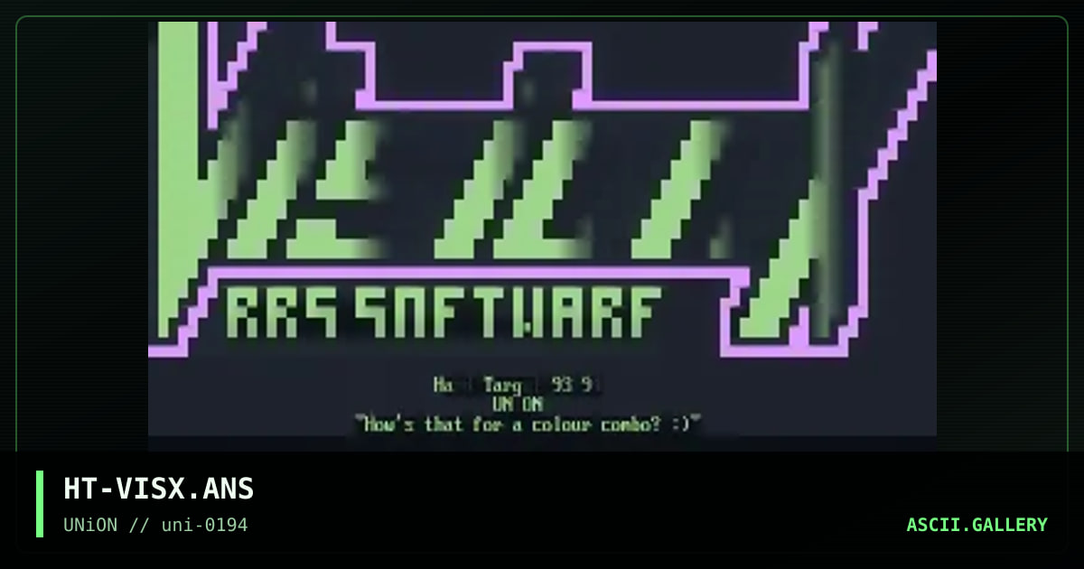 HT-VISX.ANS, by hard target, 1994