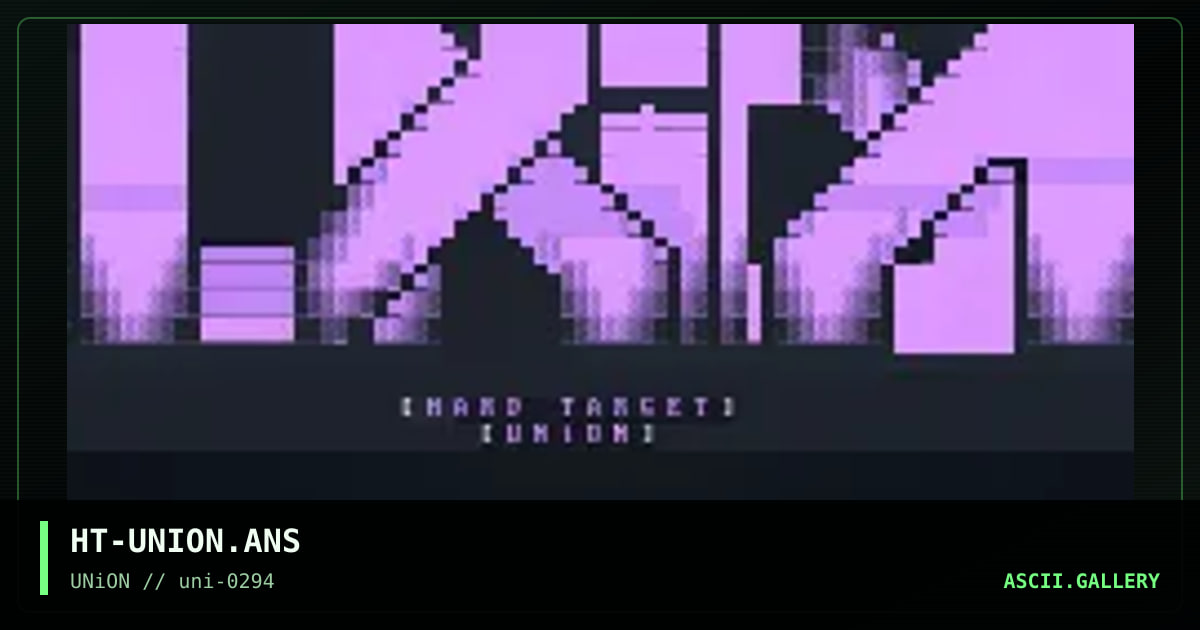 HT-UNION.ANS, by hard target, 1994