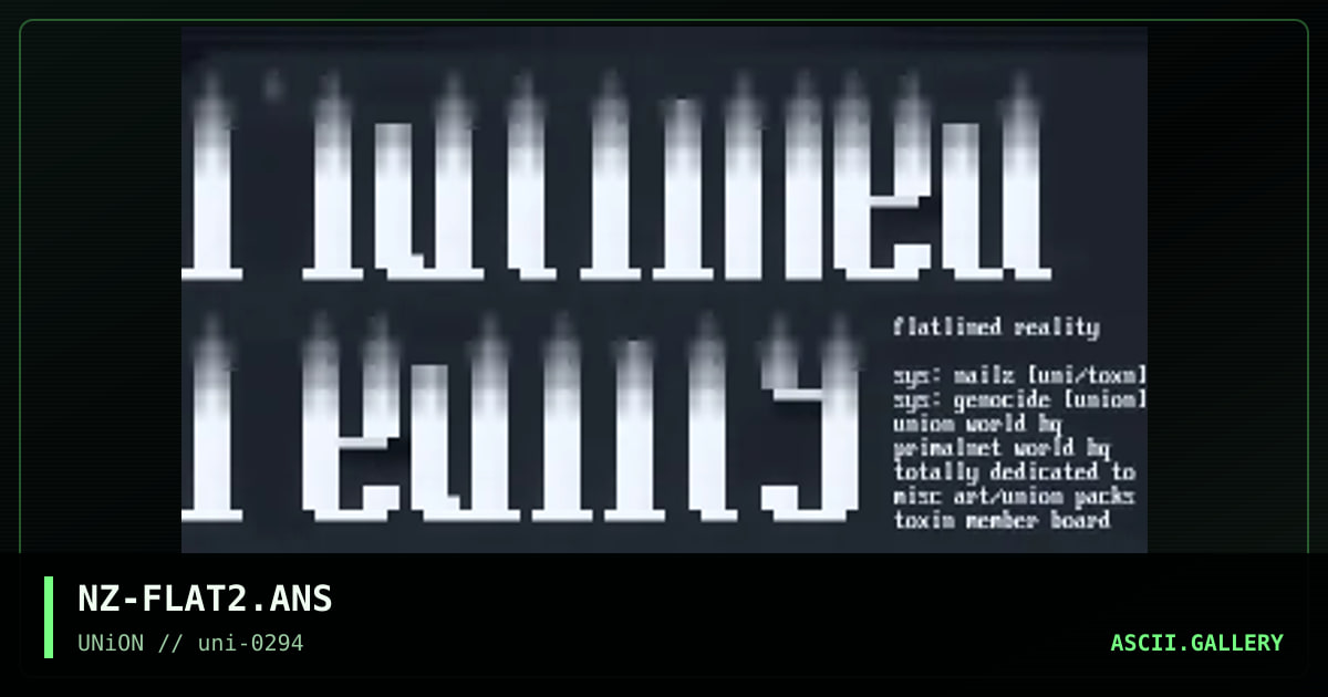 NZ-FLAT2.ANS, by nailz, 1994