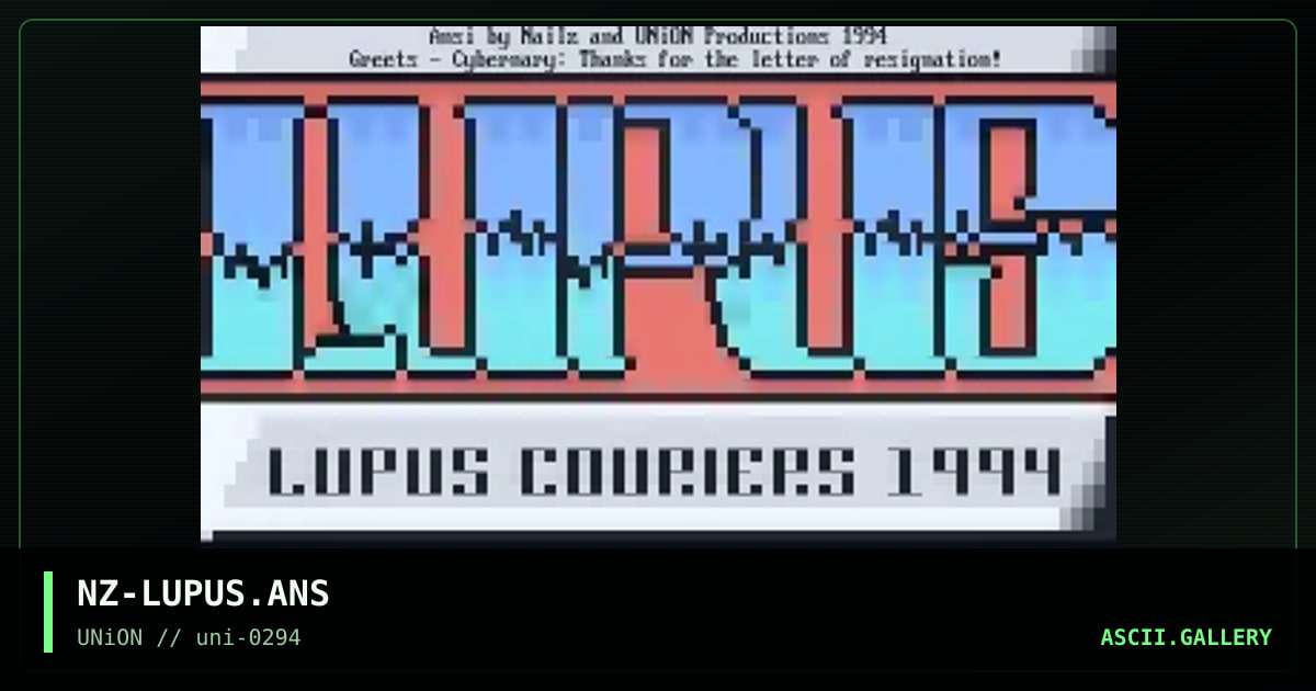 NZ-LUPUS.ANS, by nailz, 1994