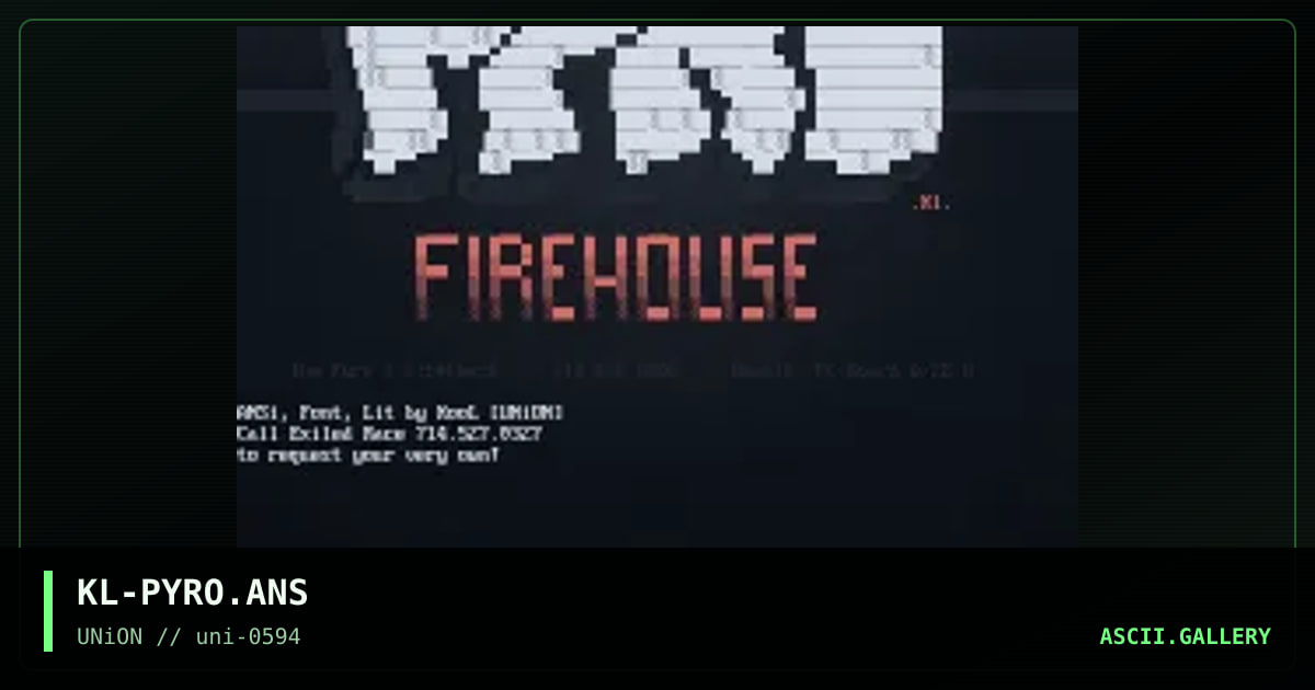 Pyro's Firehouse, by kool, 1994
