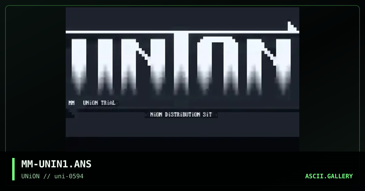 Union Logo, by misery man, 1994