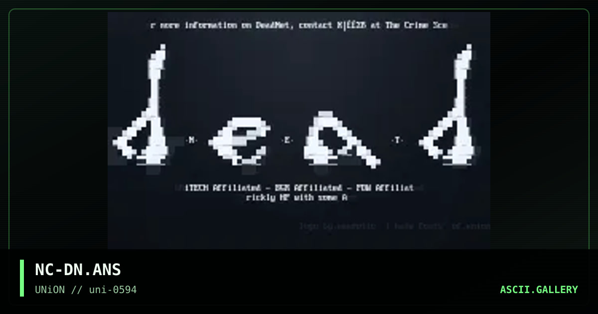 Dead Net Logo, by neurotic, 1994