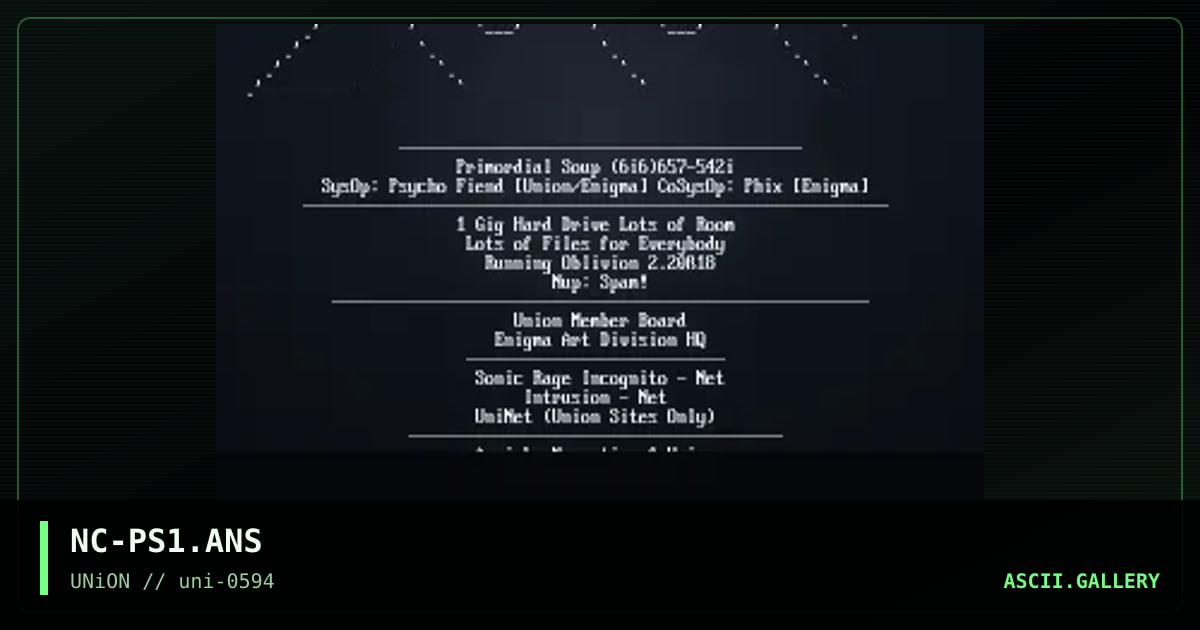Primordial Soup, by neurotic, 1994