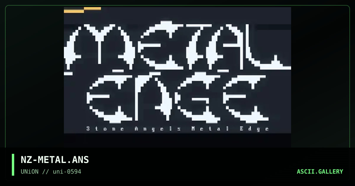 Metal Edge, by nailz, 1994