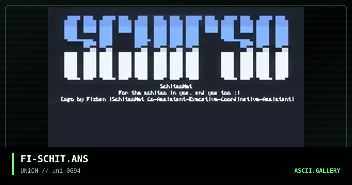 Schitzo Net, by fizban, 1994