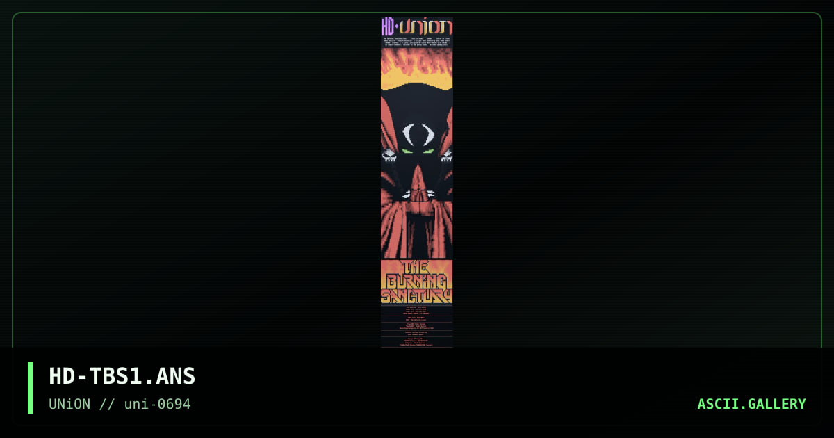 The Burning Sanctuary, by hound, 1994