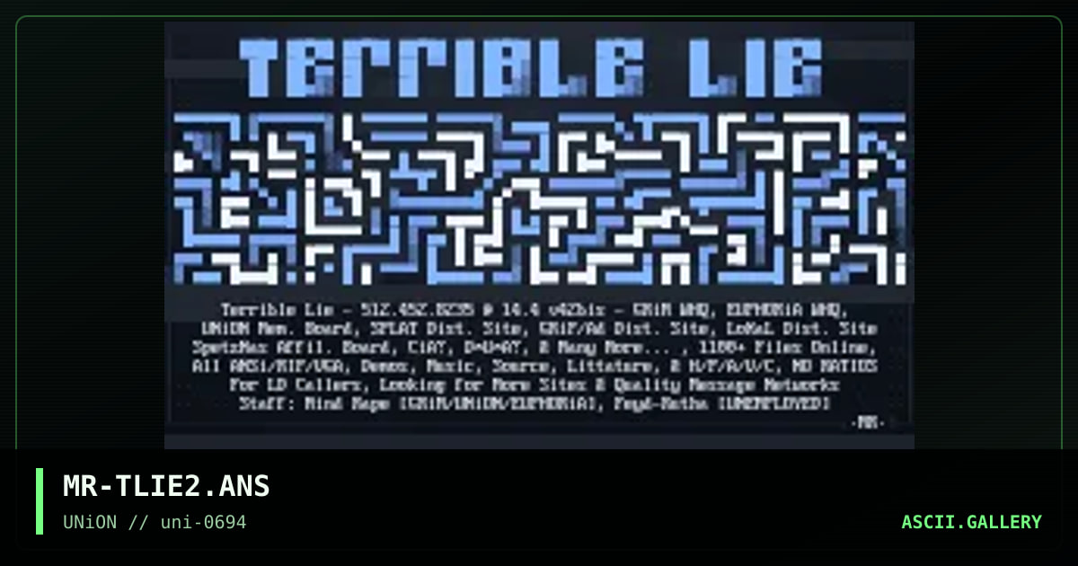 Terrible Lie, by mind rape, 1994