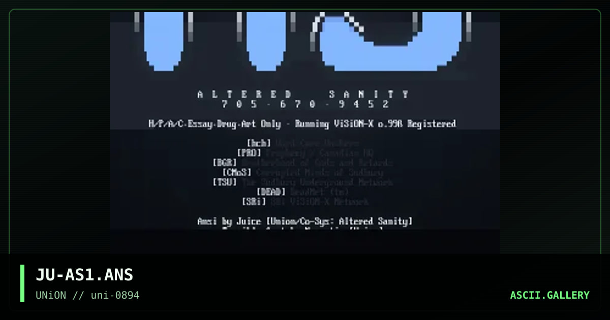 Altered Sanity, by juice, 1994