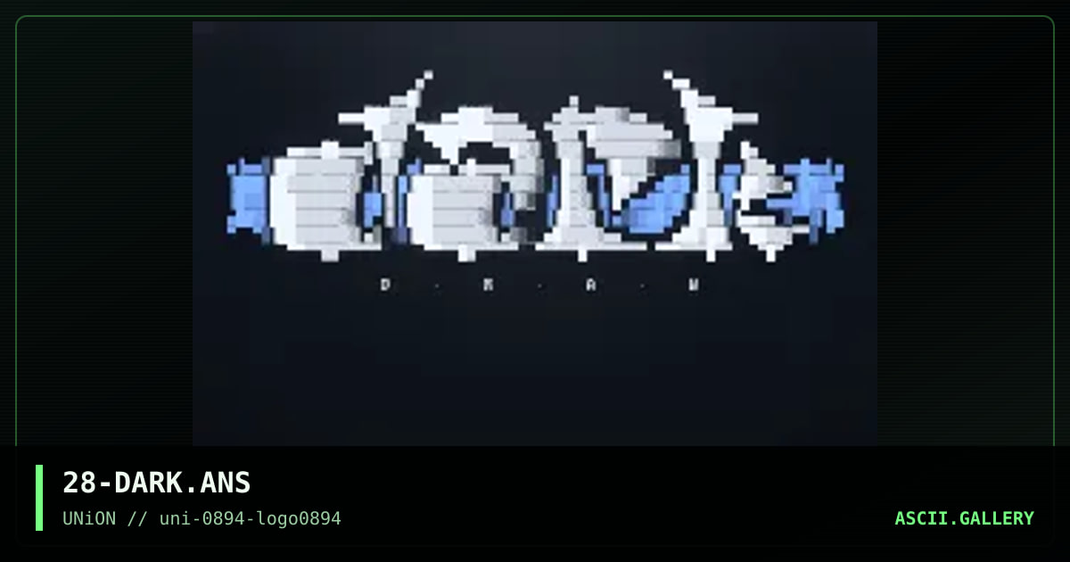 Techie's Dark Draw, by number 28, 1994