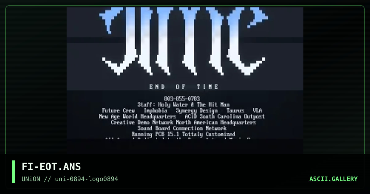 End of Time, by fizban, 1994