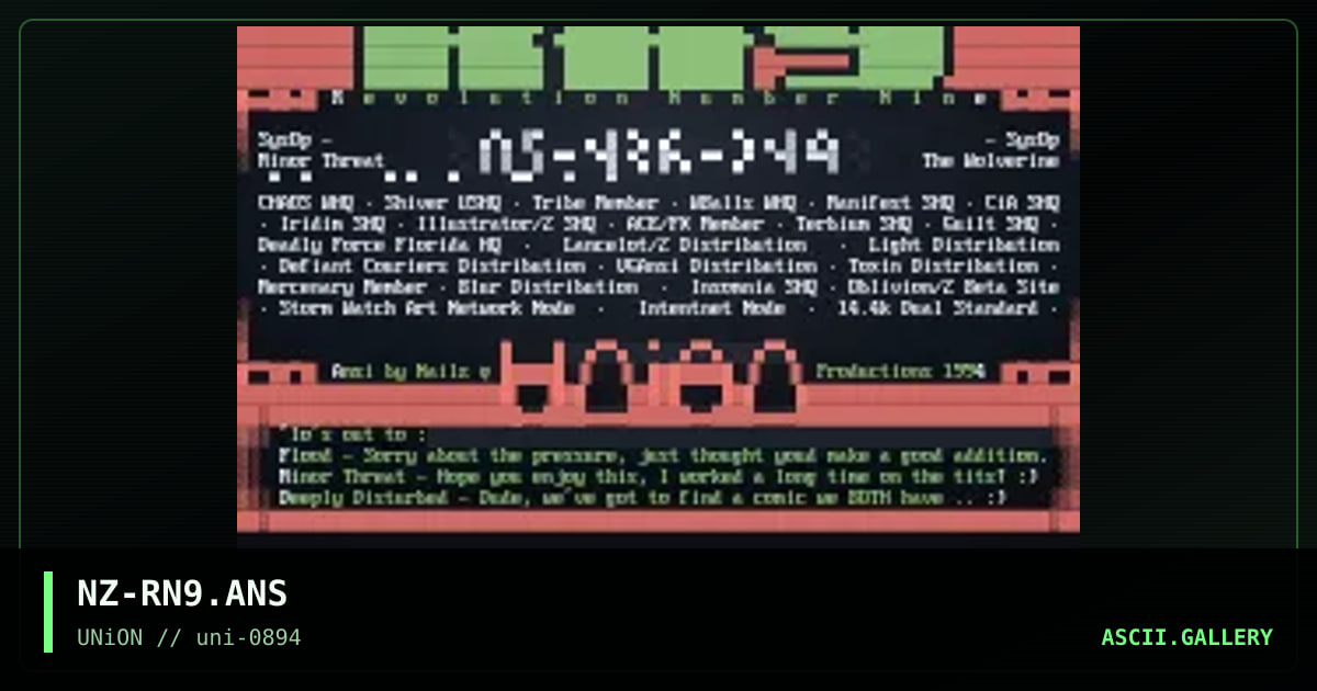 Revelution #9, by nailz, 1994