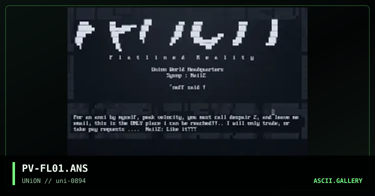 Flatlined Reality, by peak velocity, 1994