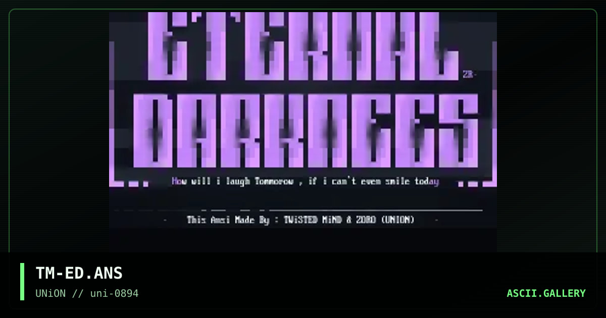 Eternal Darkness, by twisted mind, zoro, 1994