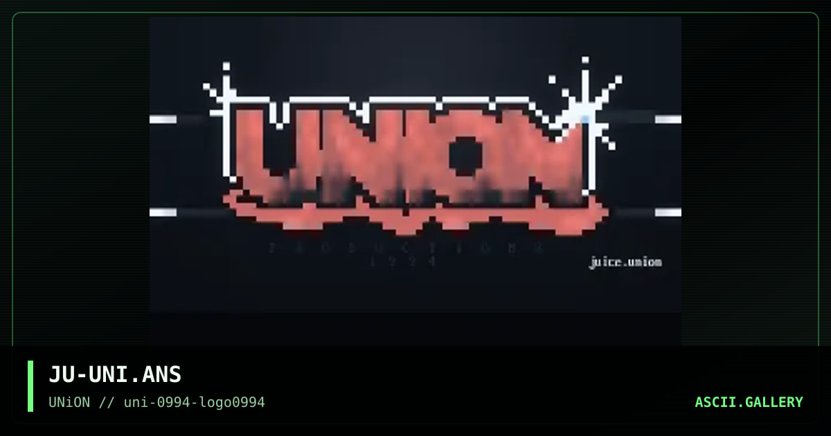 Union, by juice, 1994