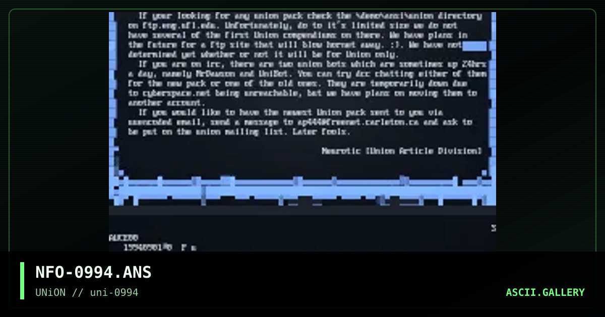 0994 Info File, by neurotic, 1994