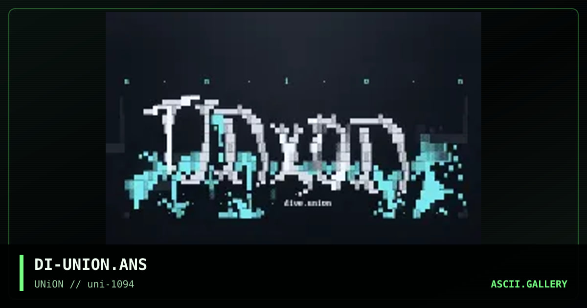 Union, by dive, 1994