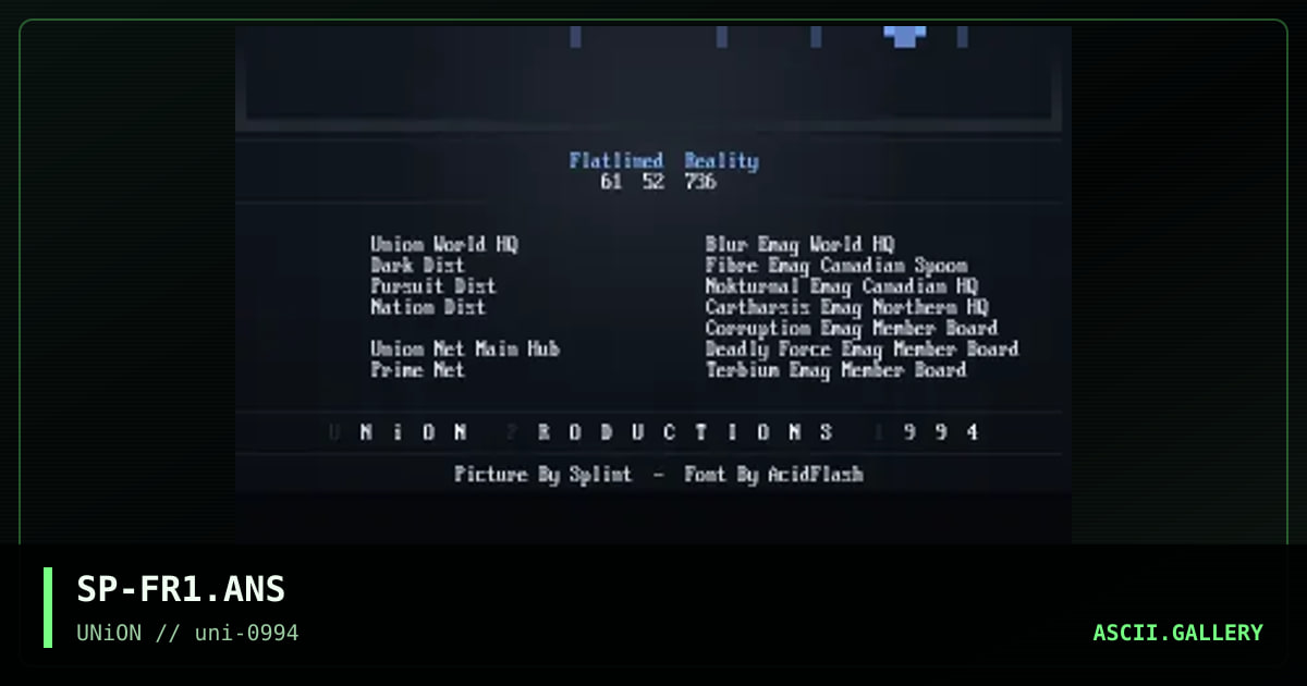 Flatlined Reality, by splint, 1994