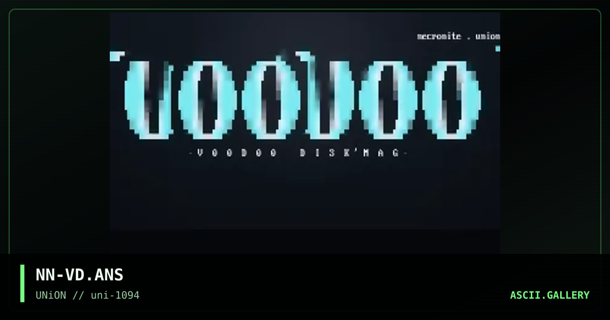 VooDoo, by necronite, 1994
