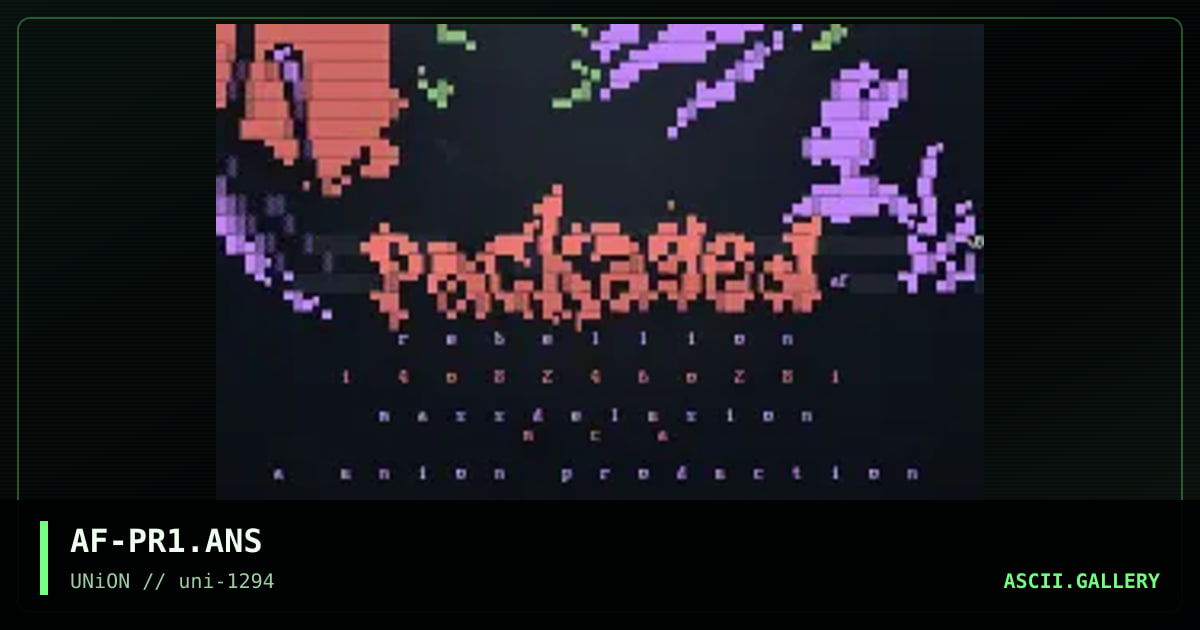 Packaged Rebellion, by acidflash, 1994