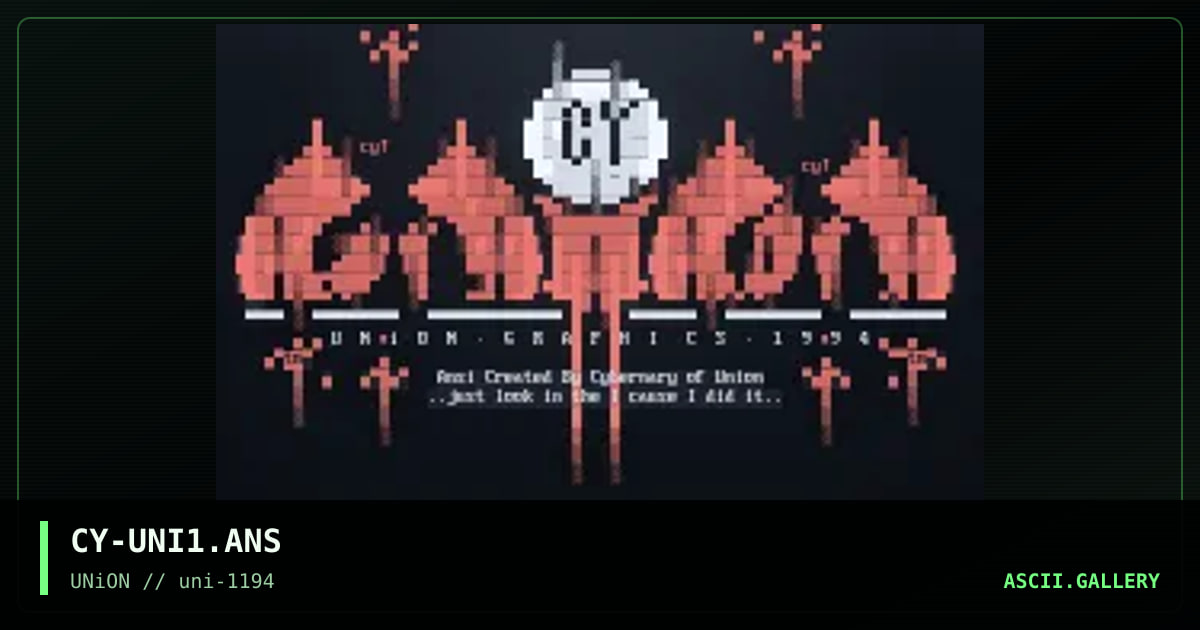 Union, by cybernary, 1994