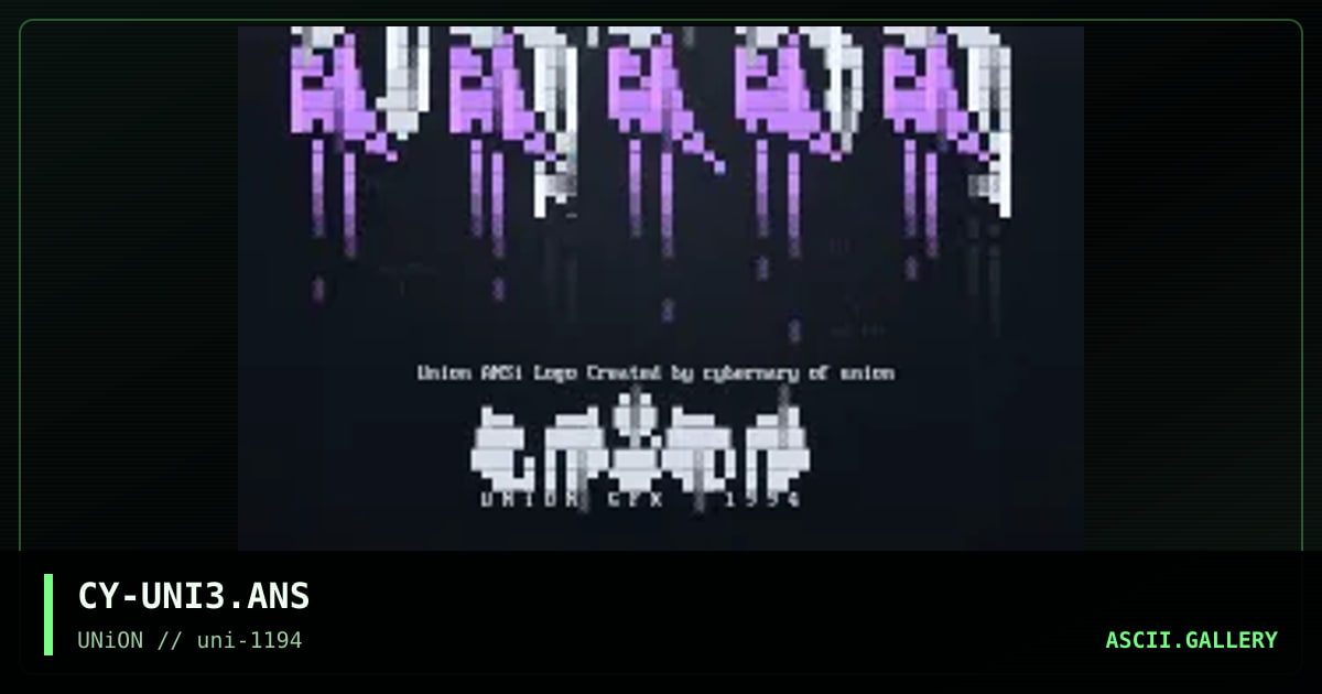 Union, by cybernary, 1994