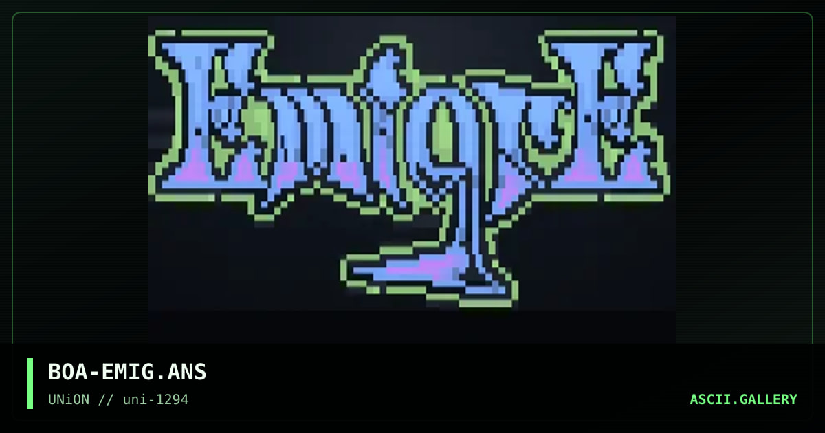 Emigre, by boa, 1994