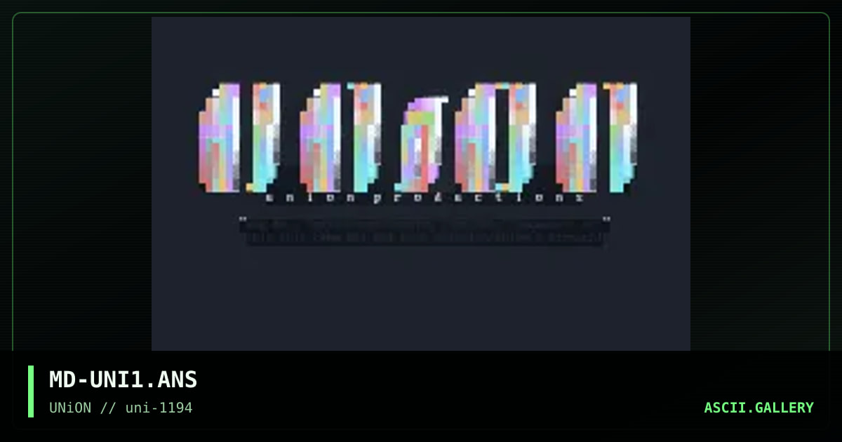 Union, by mass delusion, 1994