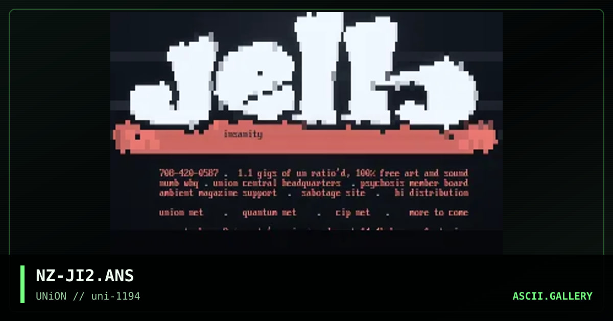 Jello Insanity, by nailz, 1994