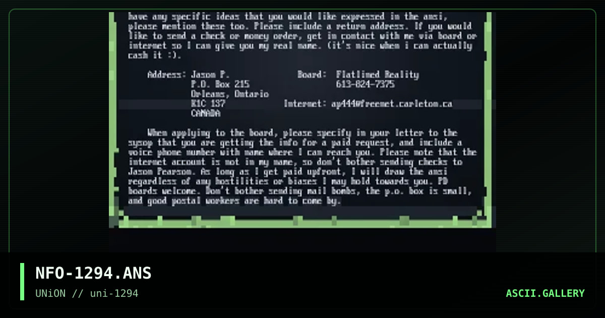 Information File, by neurotic, 1994