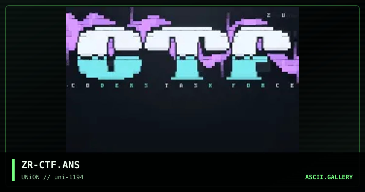 Coders Task Force, by zoro, 1994